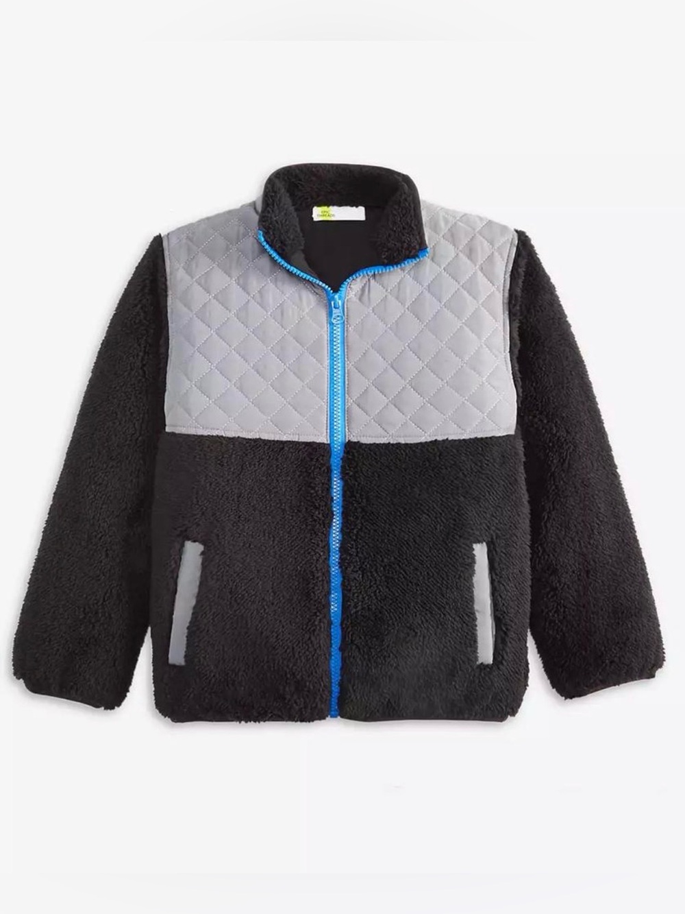 NWT Epic Threads Color Blocked Faux-Sherpa Jacket Size 5/6